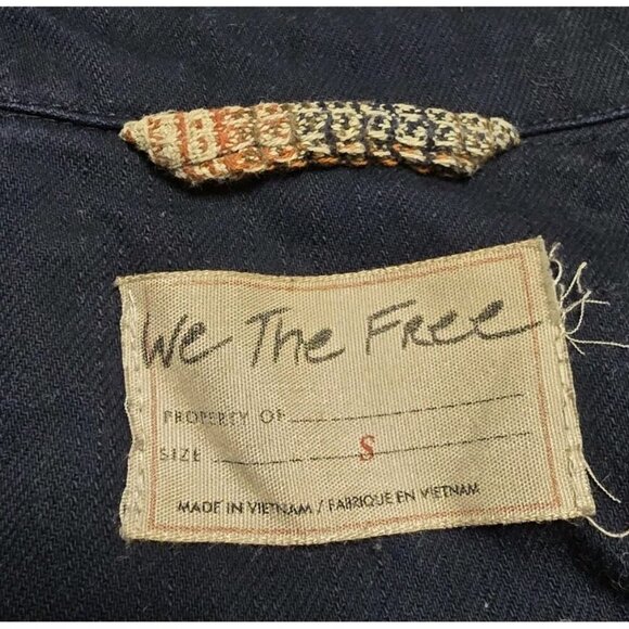 We The Free People Anneli Plaid Shirt Jacket Womens Small Button Down Ombre - Picture 6 of 8